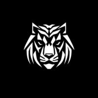 Tigre - minimalista y plano logo - vector ilustración