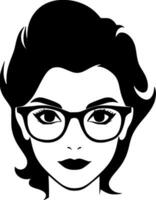 Teacher, Black and White Vector illustration