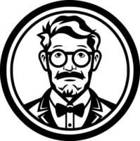 profesor - minimalista y plano logo - vector ilustración