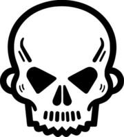 Skull - Black and White Isolated Icon - Vector illustration