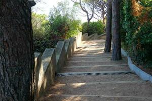 Costa brava and coastal path along the rugged coastline of northern catalonia, Spain photo