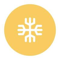 Pack of Snowflakes Flat Icon vector