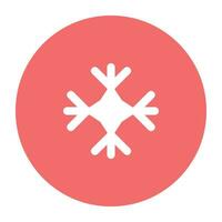 Pack of Snowflakes Flat Icon vector