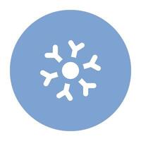 Pack of Snowflakes Flat Icon vector