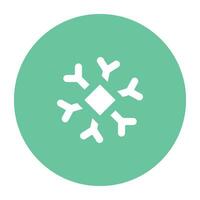 Pack of Snowflakes Flat Icon vector