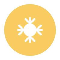 Pack of Snowflakes Flat Icon vector