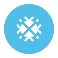 Pack of Snowflakes Flat Icon vector