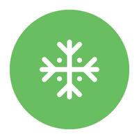 Pack of Snowflakes Flat Icon vector