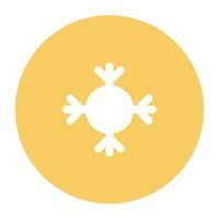 Pack of Snowflakes Flat Icon vector