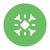 Pack of Snowflakes Flat Icon vector