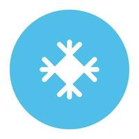 Pack of Snowflakes Flat Icon vector