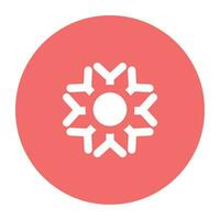 Pack of Snowflakes Flat Icon vector