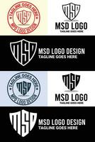 minimalista, alfabeto, monograma, y letra marca logo diseño haz vector