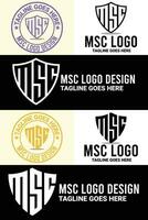 Minimalist, Alphabet, Monogram, and Letter Mark Logo Design Bundle vector