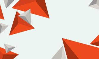 Triangle 3d modern geometric background vector