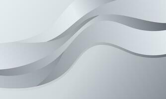 Abstract smooth white gradient modern background vector