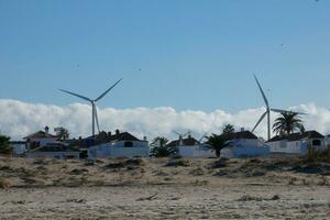 molinos de viento, limpiar energía generadores en el sur de el ibérico península foto