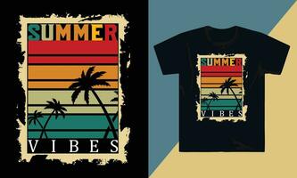 verano playa mar familia ver mar playa t camisa diseño mar playa amante t camisa diseño vector