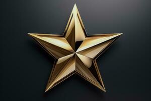 Iron Star Y2K Icon 3D Shapes for Design Projects Posters Banners and Business Cards photo