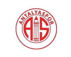 Antalyaspor Club Symbol Logo Turkey League Football Abstract Design Vector Illustration