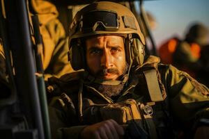 emergencia médico servicios durante israelí militar operaciones foto