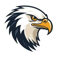 Eagle head mascot isolated vector illustration on white background. Eagle head mascot.