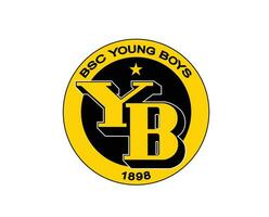 Young Boys Club Logo Symbol Switzerland League Football Abstract Design Vector Illustration