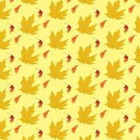 The background design with leaf patterns is suitable for the autumn theme. vector