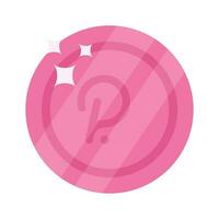 Well designed icon of Polkadot coin, cryptocurrency coin vector design