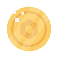 Well designed icon of Sola Token coin, cryptocurrency coin vector design