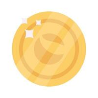 bien diseñado icono de terra luna moneda, criptomoneda moneda vector diseño