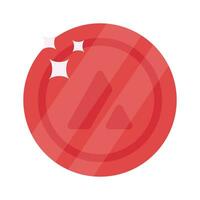 Well designed icon of Avalanche coin, cryptocurrency coin vector design