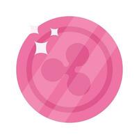 Well designed icon of ripple coin, cryptocurrency coin vector design