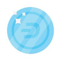 Well designed icon of Dash coin, cryptocurrency coin vector design