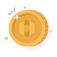 Well designed icon of Sola Token coin, cryptocurrency coin vector design