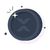 Well designed icon of Xrp coin, cryptocurrency coin vector design