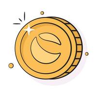 Well designed icon of terra luna coin, cryptocurrency coin vector design