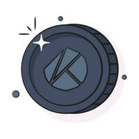 Well designed icon of Klayton coin, cryptocurrency coin vector design