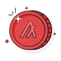 Well designed icon of Algorand coin, cryptocurrency coin vector design