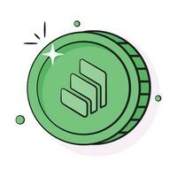 Well designed icon of Compound coin, cryptocurrency coin vector design