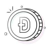 bien diseñado icono de digibyte moneda, criptomoneda moneda vector diseño