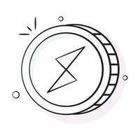 Well designed icon of Thorchain coin, cryptocurrency coin vector design