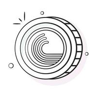 Well designed icon of BitTorrent coin, cryptocurrency coin vector design