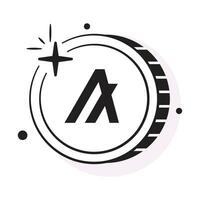 Well designed icon of Algorand coin, cryptocurrency coin vector design