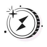 Well designed icon of Thorchain coin, cryptocurrency coin vector design