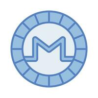 Well designed icon of Monero coin, cryptocurrency coin vector design