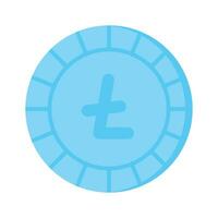 Well designed icon of Litecoin, cryptocurrency coin vector design