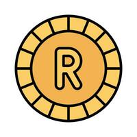 Well designed icon of ripple coin, cryptocurrency coin vector design