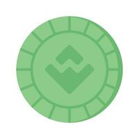 Well designed icon of wave coin, cryptocurrency coin vector design