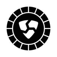Well designed icon of Nem coin, cryptocurrency coin vector design